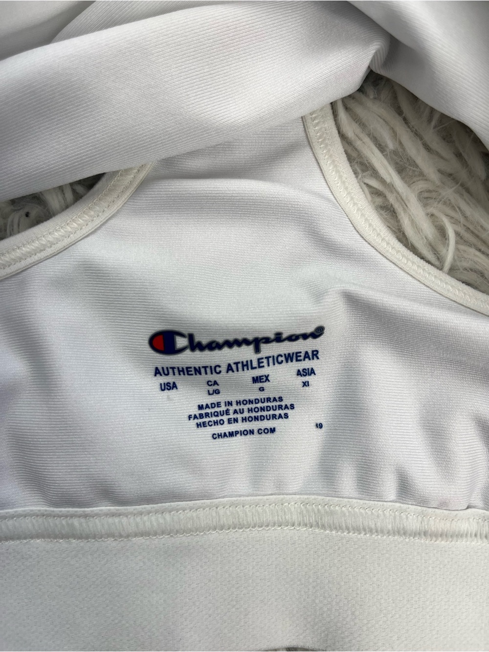 Champion Women’s White Logo Sports Bra Size Large - Picture 5 of 7